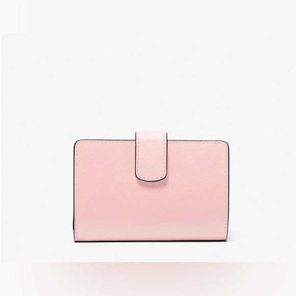 NWT - Michael Kors - Medium Crossgrain Leather Wallet - Powder Blush Pink - Picture 3 of 4